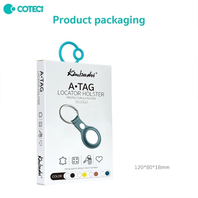 COTECi PU Θήκη Μπρελόκ για AirTag - Κόκκινο