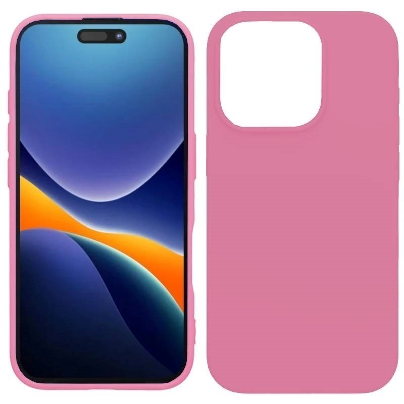 Θήκη Πλάτης Σιλικόνης Soft για Apple iPhone 12  Χρώμα-: Ροζ