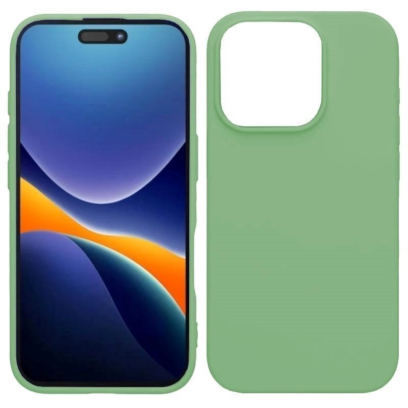 Θήκη Πλάτης Σιλικόνης Soft για Apple iPhone 16  Χρώμα-: Χρώμα : Ανοιχτό πράσινο