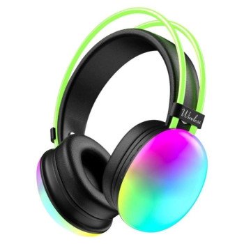 O-Lonnie YDM80 Ασύρματα Ακουστικά Με Φωτισμό RGB Και Θύρα φόρτισης Type C - Μάυρο