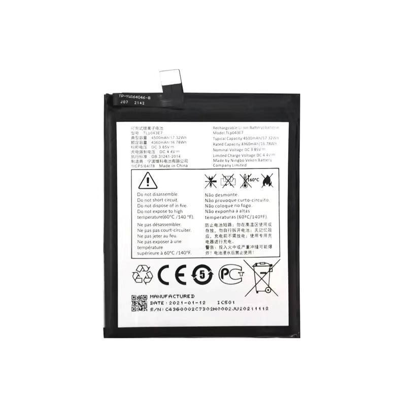 Μπαταρία Συμβατή TLP043E7 Αντικατάστασης για TCL 10 5G, TCL 20 5G, TCL 30 XE 5G - 4500mAh