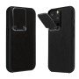 PIBLUE PL70 Business leather anti-fall clamshell lens phone case For Apple IPhone 16 Pro - Colour:Black