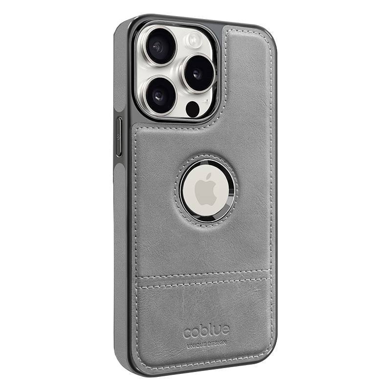 COUBLE CBS-A30 Θήκη Δερμάτινη Υψηλής Ποιότητας/High Quality με προστασία από πτώση Για Apple IPhone 14 Pro Max - Χρώμα: Γκρι