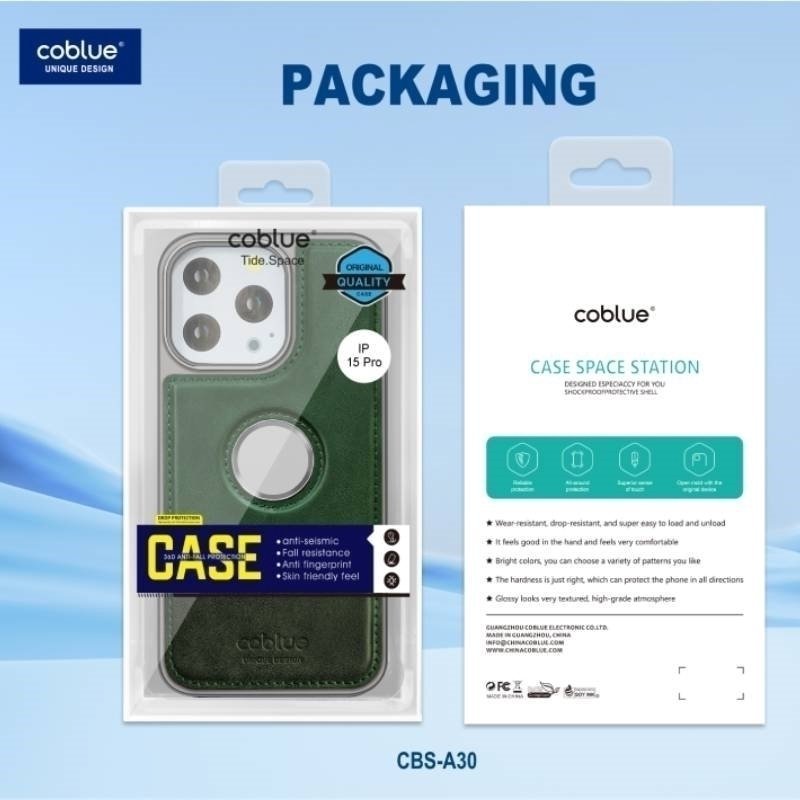 COUBLE CBS-A30 Θήκη Δερμάτινη Υψηλής Ποιότητας/High Quality με προστασία από πτώση Για Apple IPhone 16 Pro Max - Χρώμα: Πράσινο