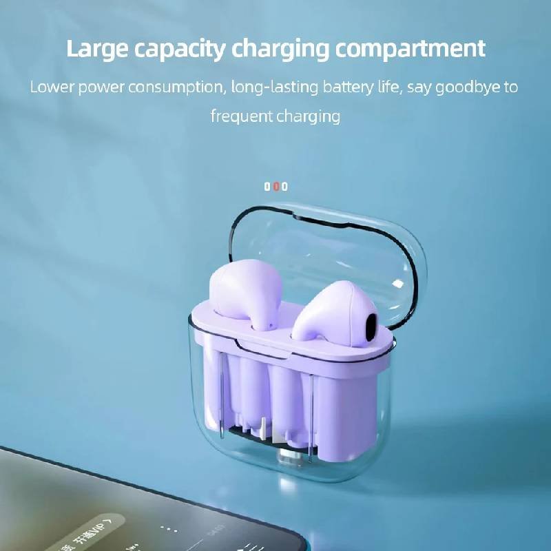 Lol Ap01 Ασύρματα Ακουστικά Με Θήκη Φόρτισης True Wireless Stereo Earbuds - Μωβ