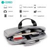 Coteci 14019-L-Lg  Τσάντα Laptop Για Άνδρες Και Γυναίκες - Αδιάβροχη Και Αντικραδασμική (15-16 Inches) - Γκρί