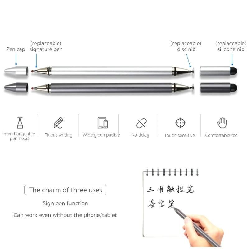 Coteci 62001-Gy 3In1 Ψηφιακή Γραφίδα Αφής Για Ios,Window, Και Android Tablets Χρώμα: - Γκρί