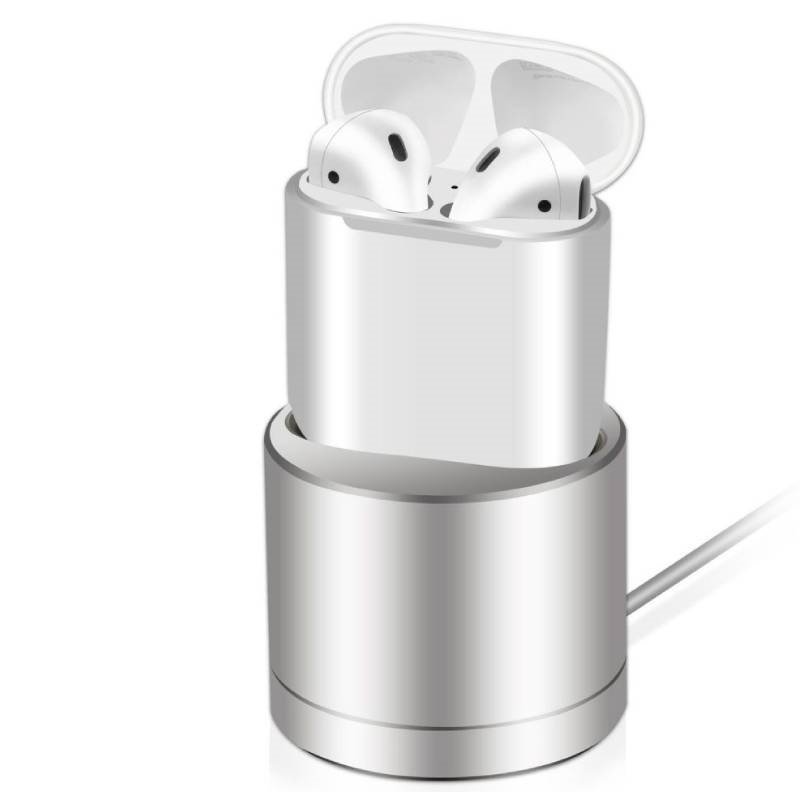 Coteci Cs7202-Gy Βάση Φόρτισης Apple Airpods Inductive Charger Dock - Γκρί