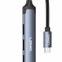 Ldnio Ds-104C Hub Adapter  Type-C To 3X Usb 2.0,1X 3.5Mm Audio Μετάδοση Δεδομένων Και Φόρτιση Κινητού Τηλεφώνου