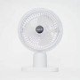 Yesplus Ys-1608 Επαναφορτιζόμενο Ανεμιστηράκι Γραφείο Επιτραπέζια Με Φως 360 Περιστρεφόμενο - Λευκό