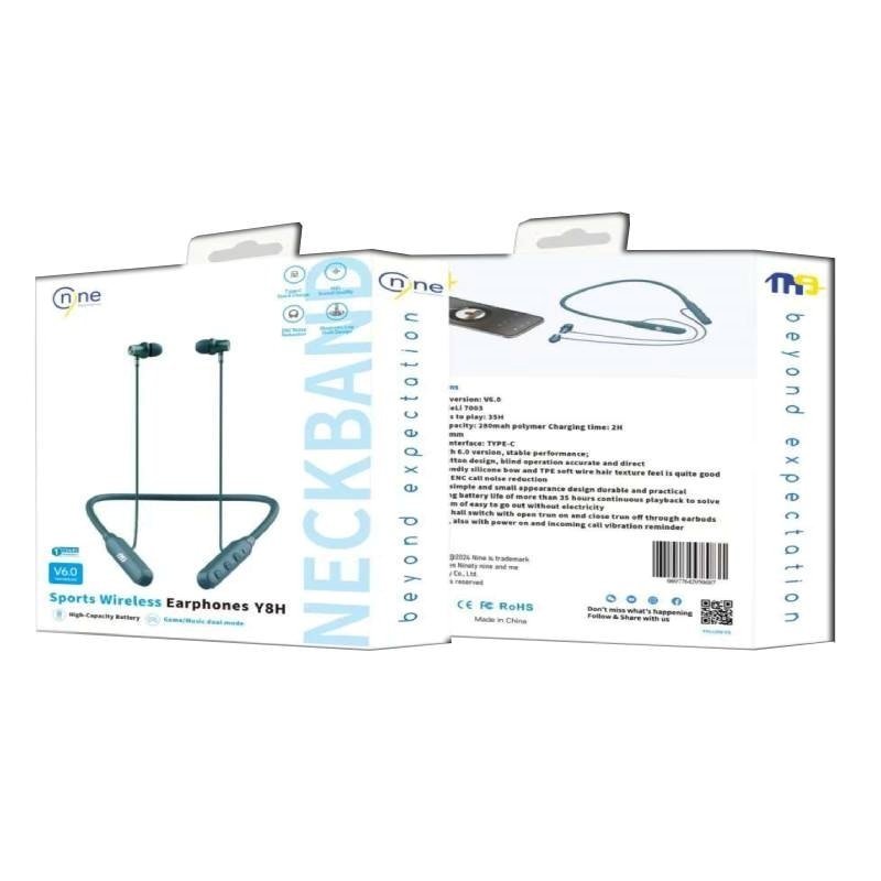 Nine JieLi 7003 Ασύρματα ακουστικά με ζώνη λαιμού χρόνος αναμονής έως 35 ώρες - Μαύρο