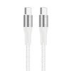 Vidvie CB4038C&C 60W Καλώδιο Φόρτισης και Μεταφοράς Δεδομένων Type-C Σε Type-C (2M) - Χρώμα: Λέυκο