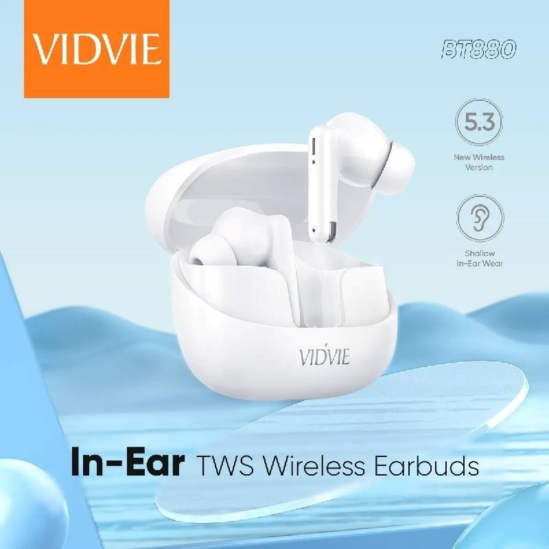 Vidvie BT880 Ασύρματα Ακουστικά με Θήκη Φόρτισης True Wireless Stereo Earbuds - Λευκό