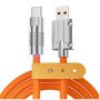 BYZ X98 60W Καλώδιο Φόρτισης και Μεταφοράς Δεδομένων USB Type-C - Πορτοκάλι