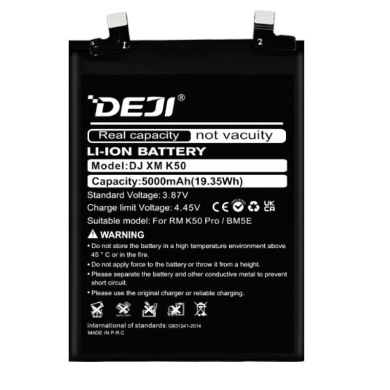 Deji Bm5E Oem Mobile Replacement Battery For Xiaomi Redmi K50 Pro - 5000Mah