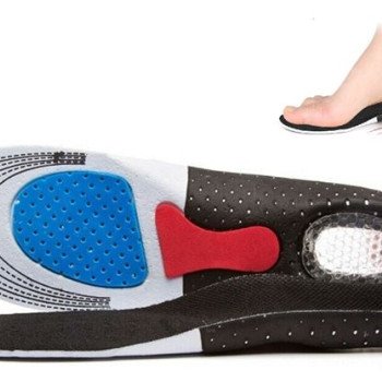 Πάτοι σιλικόνης ανατομικοί - αντικραδασμικοί παπουτσιών για ξεκούραστο βάδισμα δύο μεγέθη για άνδρες - γυναίκες με αντιβακτηριδιακή προστασία για πόδια χωρίς οσμές