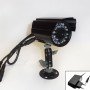 Κάμερα ασφαλείας 700 TVL ccd αδιάβροχη με νυχτερινή λήψη 24 led - Βάση και μετασχηματιστή