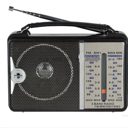 Ραδιόφωνο ρεύματος - μπαταρίας παγκοσμίου λήψεως 5 Bands AM/FM/TV/SW1/SW2