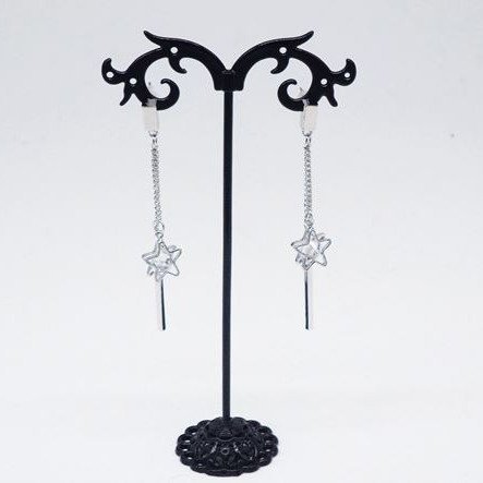 Σκουλαρίκια κρεμαστά με αστεράκια