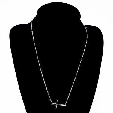 Κολιέ σταυρός από ανοξείδωτο ατσάλι