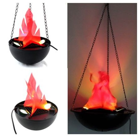 Φωτιστικό με εφέ φλόγας κρεμαστό