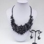 Σετ κολιέ σε μαύρο χρώμα με σκουλαρίκια