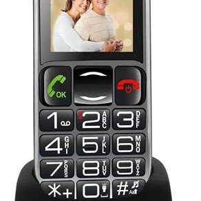 Κινητό Τηλέφωνο για Ηλικιωμένους με Ελληνικό Μενού - Μεγάλα Πλήκτρα - Κουμπί SOS - Άμεση Ειδοποίηση σε 7 αριθμούς - Ανοιχτή Ακρόαση  - Αυτονομία 10 Ημερών + Βάση Φόρτισης