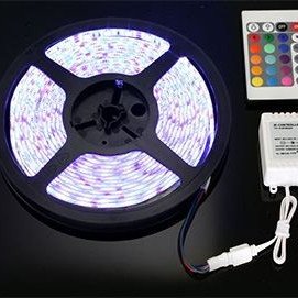 Λεντοταινία - Ταινία Led 5m Ψηφιακή Λευκό Ψυχρό Φως με Κοντρόλ - Αυτοκόλλητη Εξωτερικού Χώρου Αδιάβροχη 12 volt