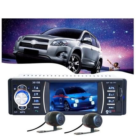 Σετ 2 Κάμερες Οπισθοπορείας 120° Νυκτός + Ηχοσύστημα - Μόνιτορ Αυτοκινήτου MP5 Bluetooth PLAYER με οθόνη 4,1"