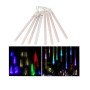 Διακοσμητική LED βροχή 8 τεμάχια x 50cm σε Πολύχρωμο RGB χρωματισμό
