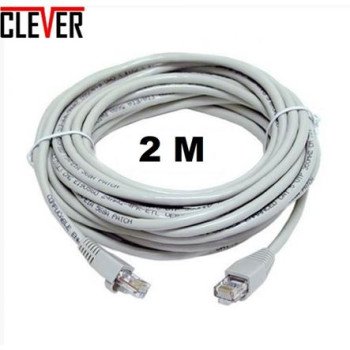 Καλώδιο δικτύου Ethernet CAT5E 2μ - Εσωτερικού + Εξωτερικού Χώρου με φις RG 45