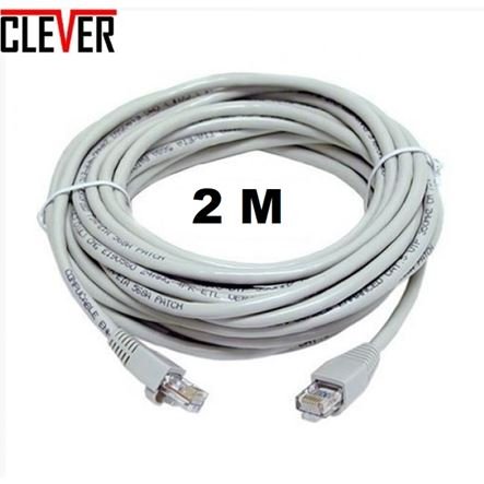 Καλώδιο δικτύου Ethernet CAT5E 2μ - Εσωτερικού + Εξωτερικού Χώρου με φις RG 45