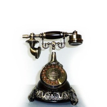 Τηλέφωνο Αντίκα - Ρετρό παλαιού τύπου (ασημένιος δράκος)