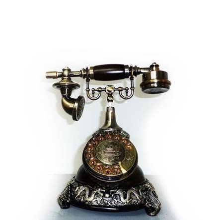 Τηλέφωνο Αντίκα - Ρετρό παλαιού τύπου (ασημένιος δράκος)