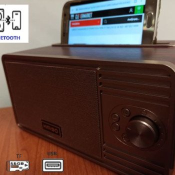 Ράδιο-Bluetooth ηχείο με ραδιόφωνο -  είσοδο USB - SD card-AUX