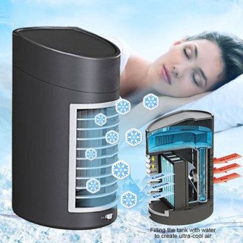 OEM Φορητό Air Cooler Mini δροσίζει με τεχνολογία εξάτμισης - Υδρονέφωσης + Υγραντήρας