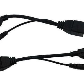Αντάπτορας PoE cat5 Plug Jack-F για μεταφορά ρεύματος και δεδομένων μέσω καλωδίου ethernet
