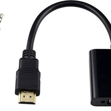 Μετατροπέας HDMI αρσενικό σε VGA θηλυκό με ήχο audio jack
