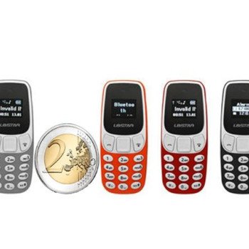 Super Mini Κινητό με 2 κάρτες Sim μέγεθος όσο ο αντίχειρας και βάρος 60gr