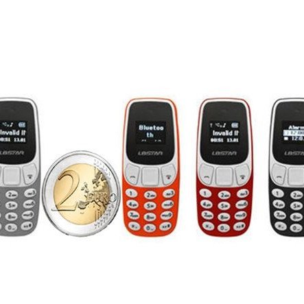 Super Mini Κινητό με 2 κάρτες Sim μέγεθος όσο ο αντίχειρας και βάρος 60gr