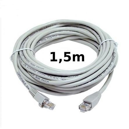Καλώδιο δικτύου Ethernet CAT5E 1.5μ - Εσωτερικού + Εξωτερικού Χώρου με φις RG 45