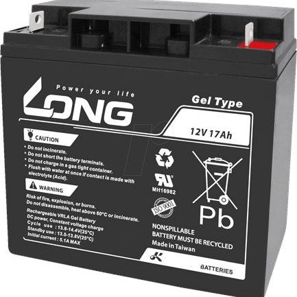 Μπαταρία 12 Volt 17ΑΗ Ιδανική και για mini φωτοβολταϊκές εγκαταστάσεις