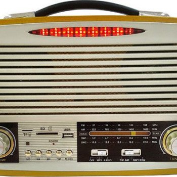 Ραδιόφωνο Retro Επαναφορτιζόμενο USB/SD Mp3 Player/Bluetooth/FM/AM/SW1/SW2