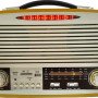 Ραδιόφωνο Retro Επαναφορτιζόμενο USB/SD Mp3 Player/Bluetooth/FM/AM/SW1/SW2