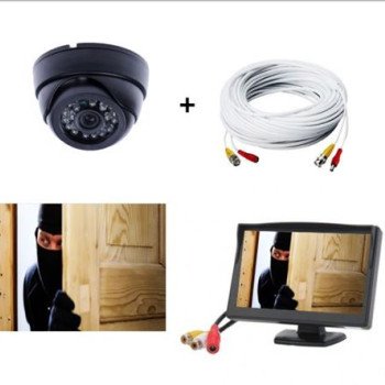 Σετ επίβλεψης  κάμερα Dome  + Μόνιτορ TFT 4.3" + καλώδιο σύνδεσης 10Μ