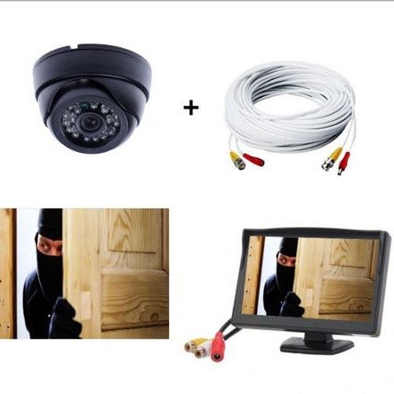 Σετ επίβλεψης  κάμερα Dome  + Μόνιτορ TFT 4.3" + καλώδιο σύνδεσης 10Μ