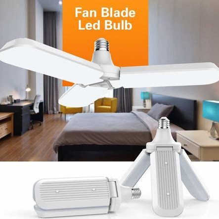 Φωτιστικό - Λάμπα οικονομίας Led οικολογική Ε27 κατανάλωση 45W απόδοση 400watt - Fan Blade LED Bulb - Σχήμα έλικα - ανεμιστήρα οροφής