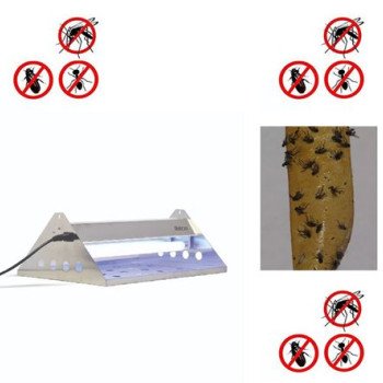 Οικολογική ηλεκτρική εντομοπαγίδα - Εντομοκτόνο Telco με ταινία κόλλας και λάμπες φθορίου 2 X 15W