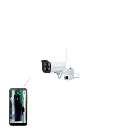 IP - WIFI Kάμερα Εξωτερικού Χώρου Αδιάβροχη HD 2MP - Νυκτός - Live Εικόνα στο κινητό σας - Καταγραφή σε κάρτα μνήμης + Ανίχνευση Κίνησης και Άμεση Ειδοποίηση