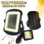 Power Bank - Ηλιακό φωτιστικό καθρέπτης - με έξτρα προβολέα LED και πλεξούδα φόρτισης κινητών